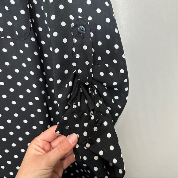 Robert Louis Polka dot long sleeve blouse - Picture 3 of 5